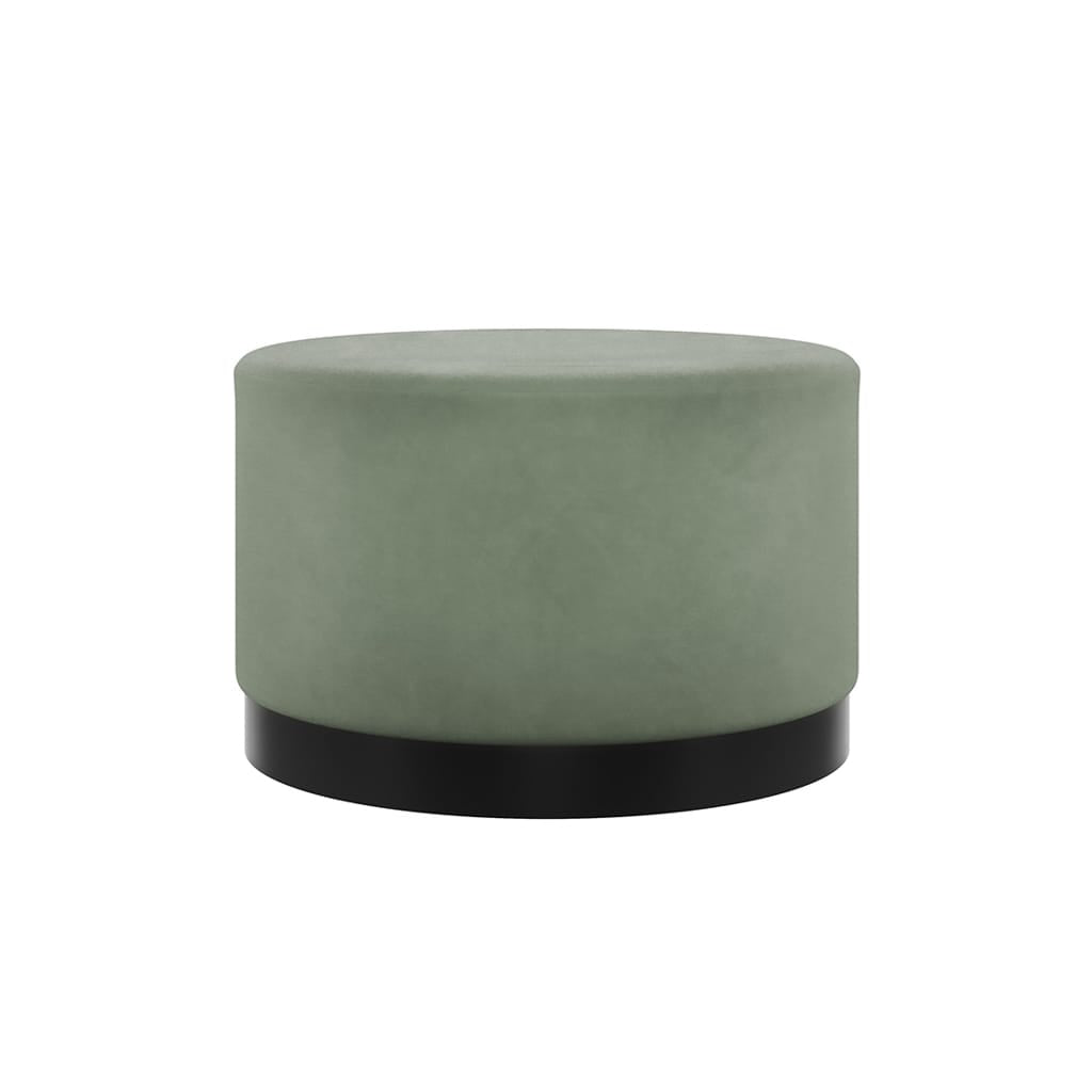 OTI Living Lara Sage Velvet Large Pouffe House of Isabella UK