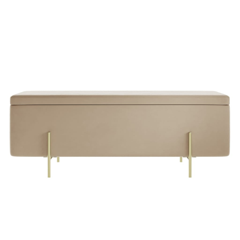 OTI Living Lola Buff Storage Ottoman House of Isabella UK