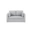 OTI Living Newport Light Grey 2 Seater Sofa House of Isabella UK