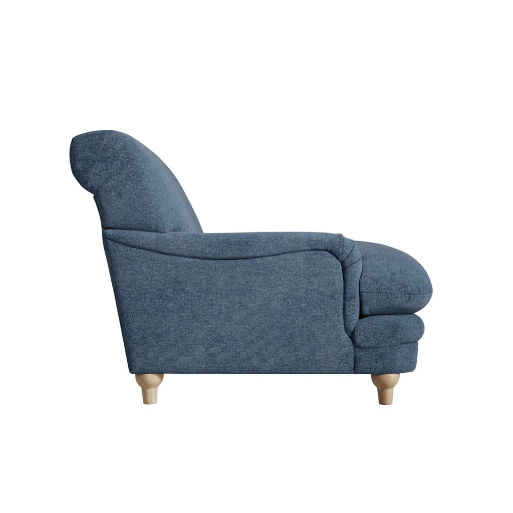 OTI Living Plumpton Denim Blue Chair House of Isabella UK