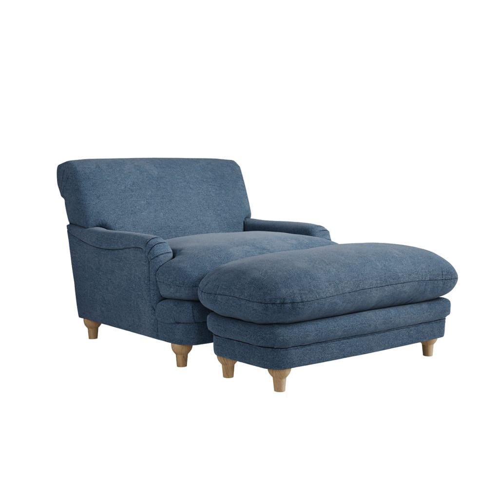 OTI Living Plumpton Denim Blue Chair House of Isabella UK