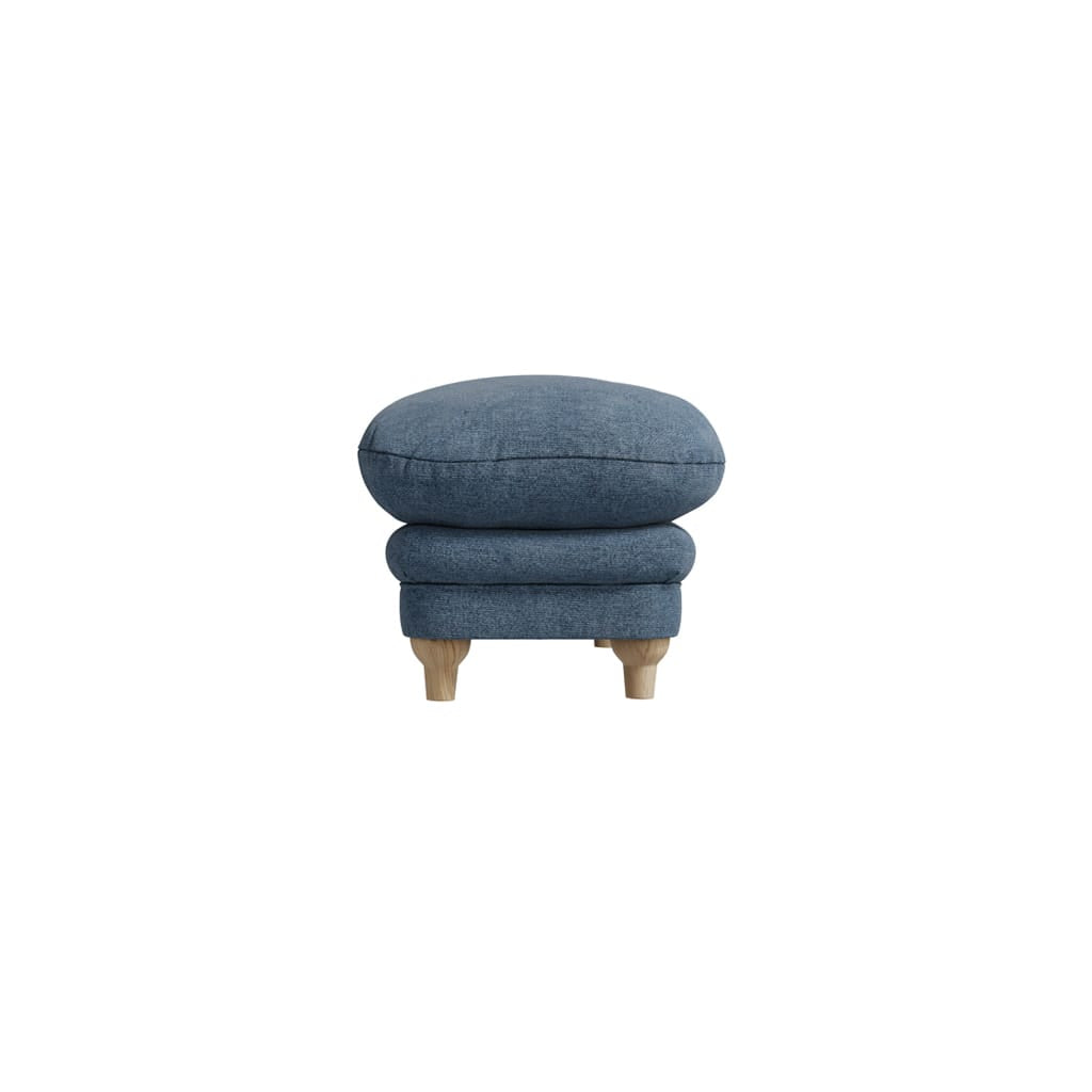OTI Living Plumpton Denim Blue Footstool House of Isabella UK