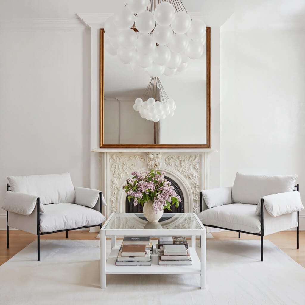 OTI Living Ray White Coffee Table House of Isabella UK