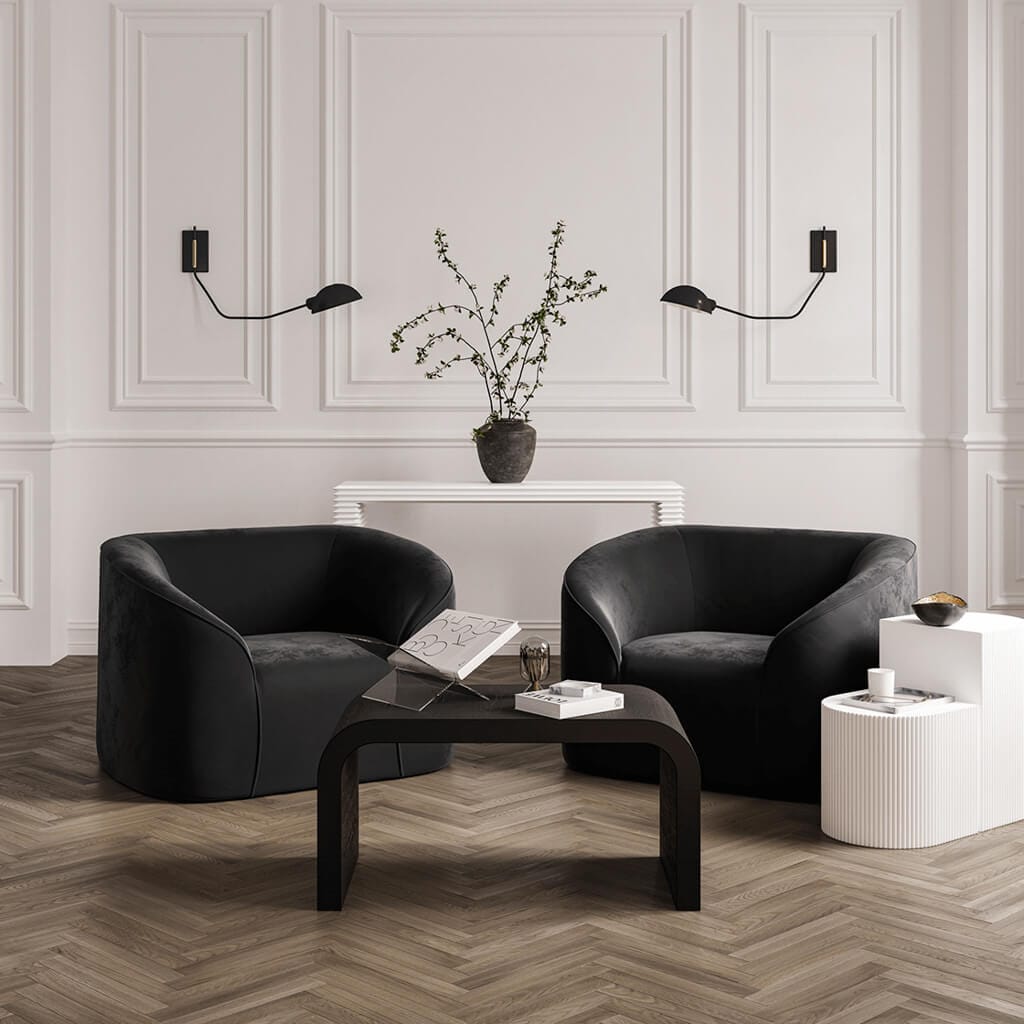 OTI Living Reed White Side Tables House of Isabella UK