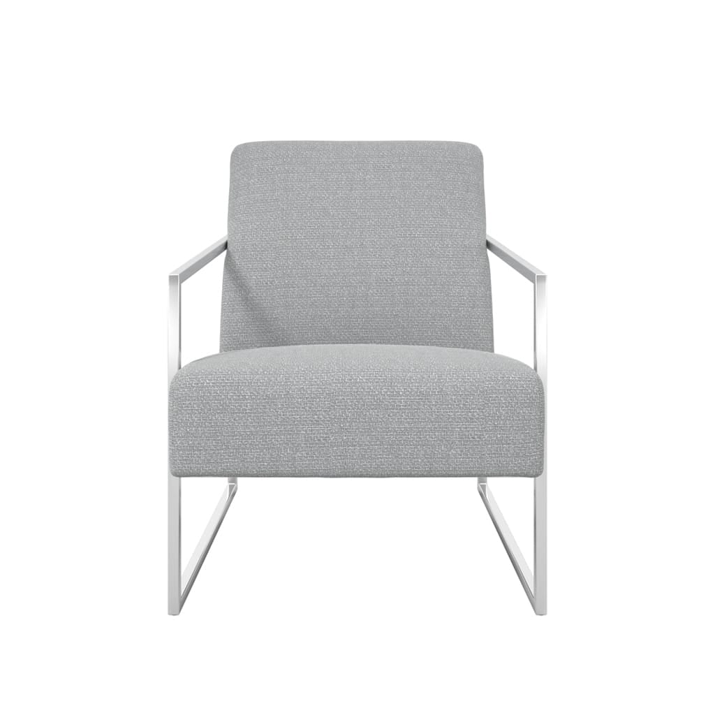 OTI Living Ritz Dove Grey and Silver Chair House of Isabella UK