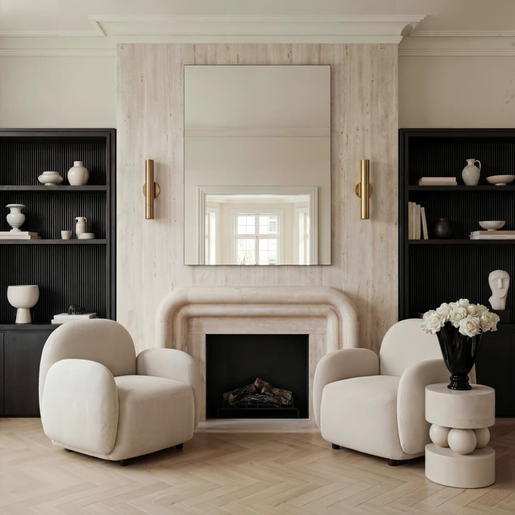 OTI Living Sachi White Side Table House of Isabella UK