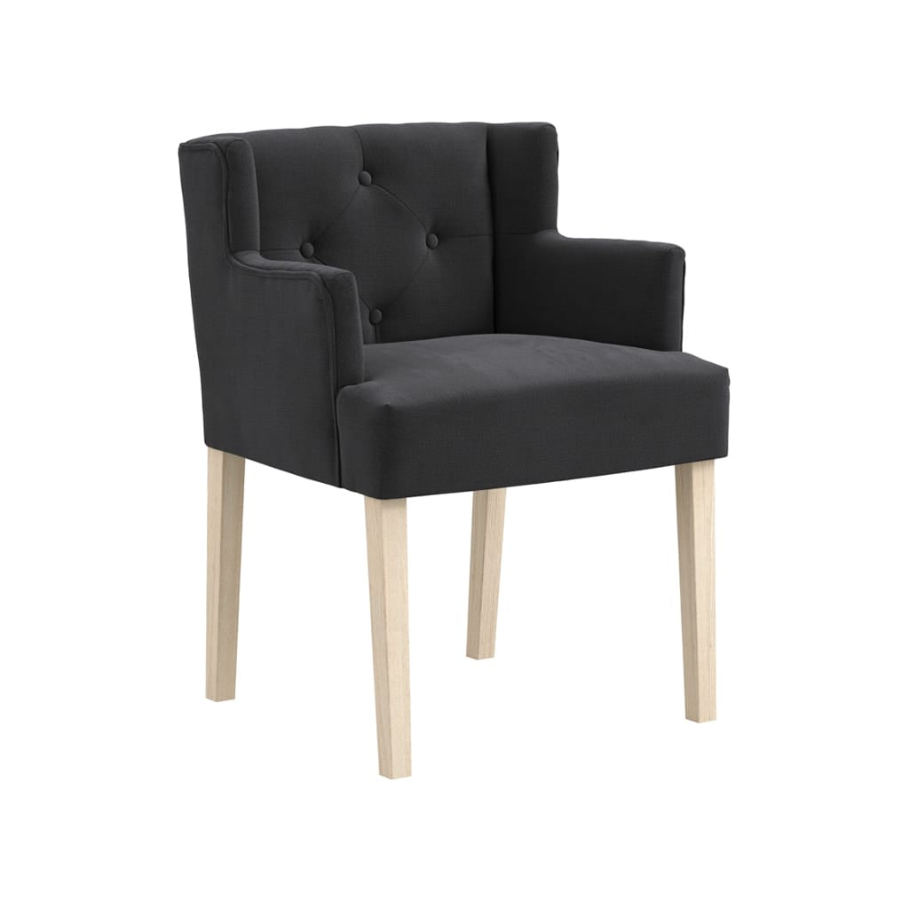 OTI Living Shay Anthracite Winged Chair with Arms House of Isabella UK