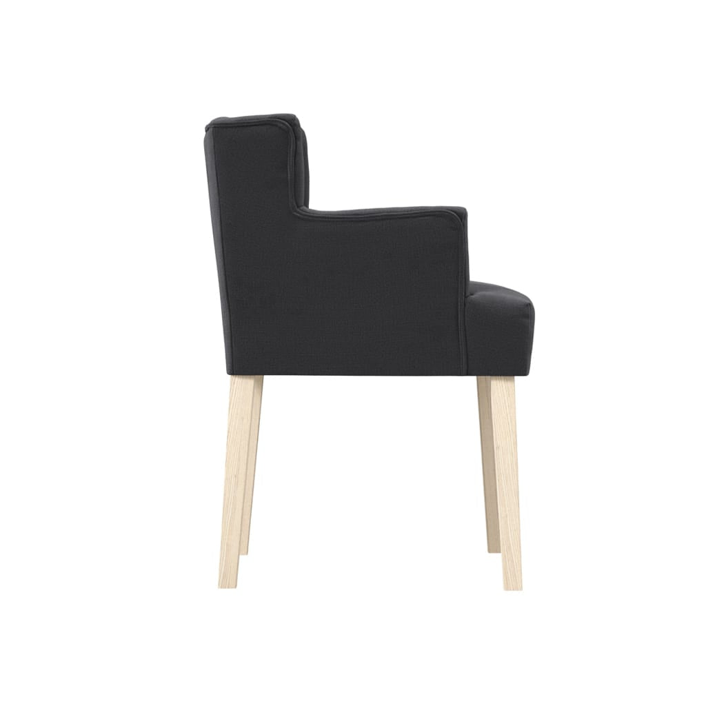 OTI Living Shay Anthracite Winged Chair with Arms House of Isabella UK