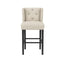 OTI Living Shay Anthracite Winged Chair with Arms House of Isabella UK
