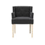 OTI Living Shay Anthracite Winged Chair with Arms House of Isabella UK