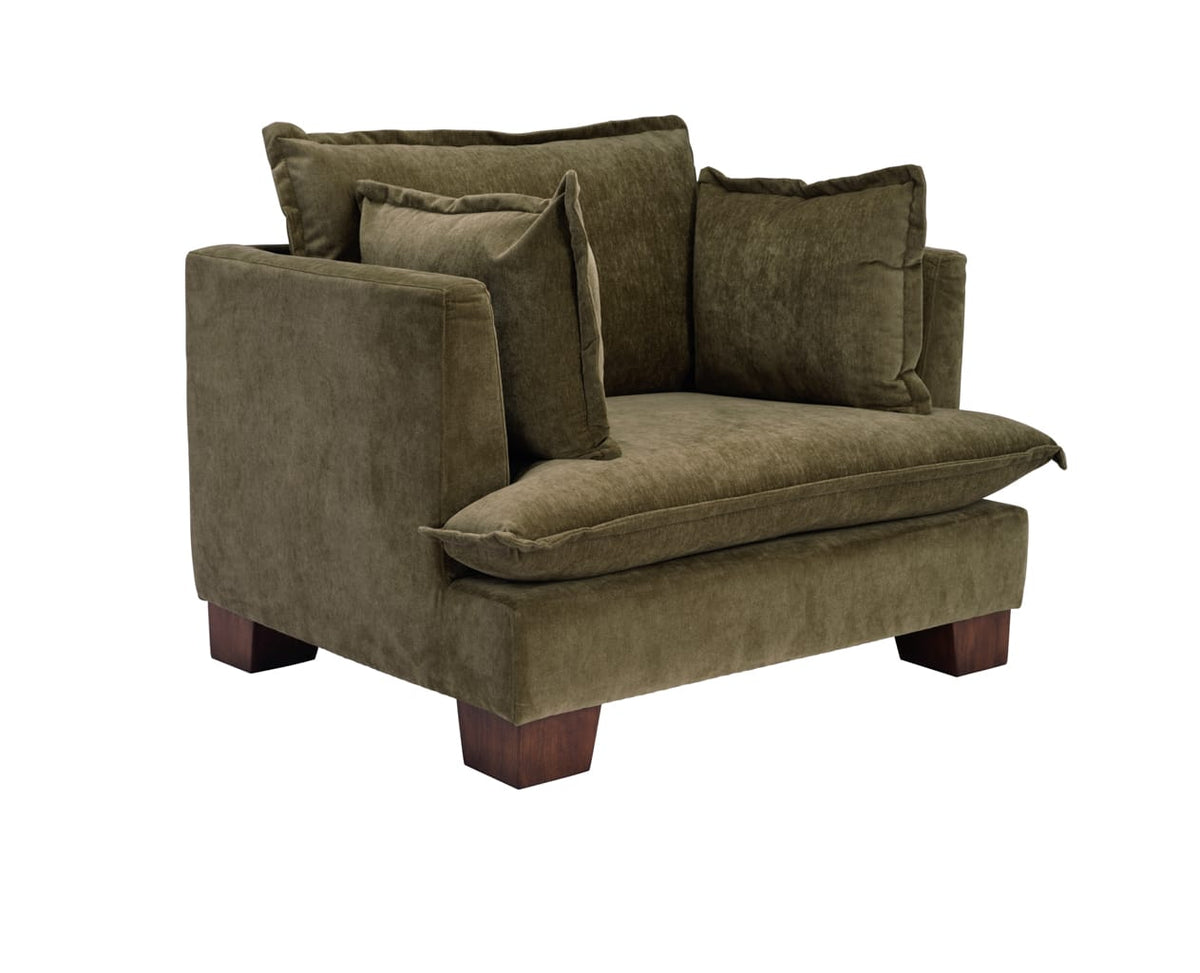 OTI Living Suffolk Olive Armchair House of Isabella UK