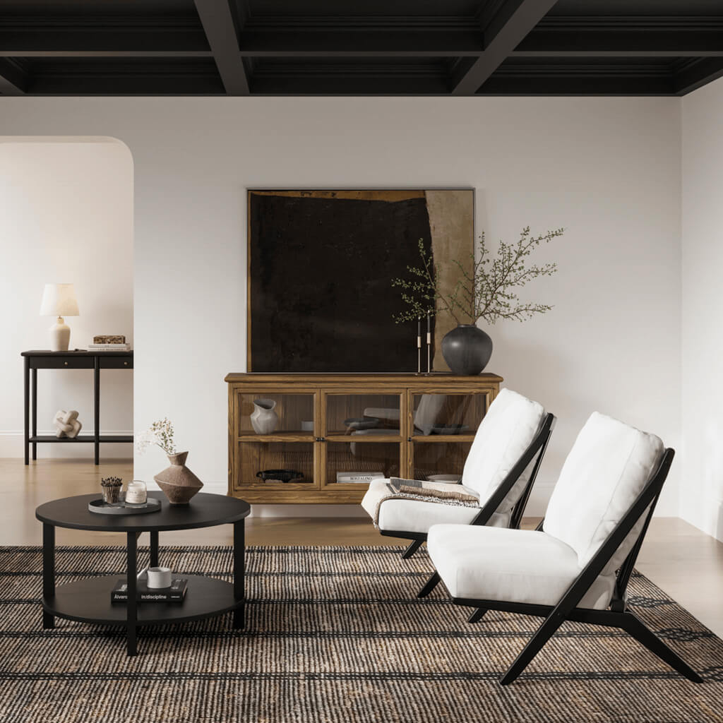OTI Living Westbrook Black Coffee Table House of Isabella UK