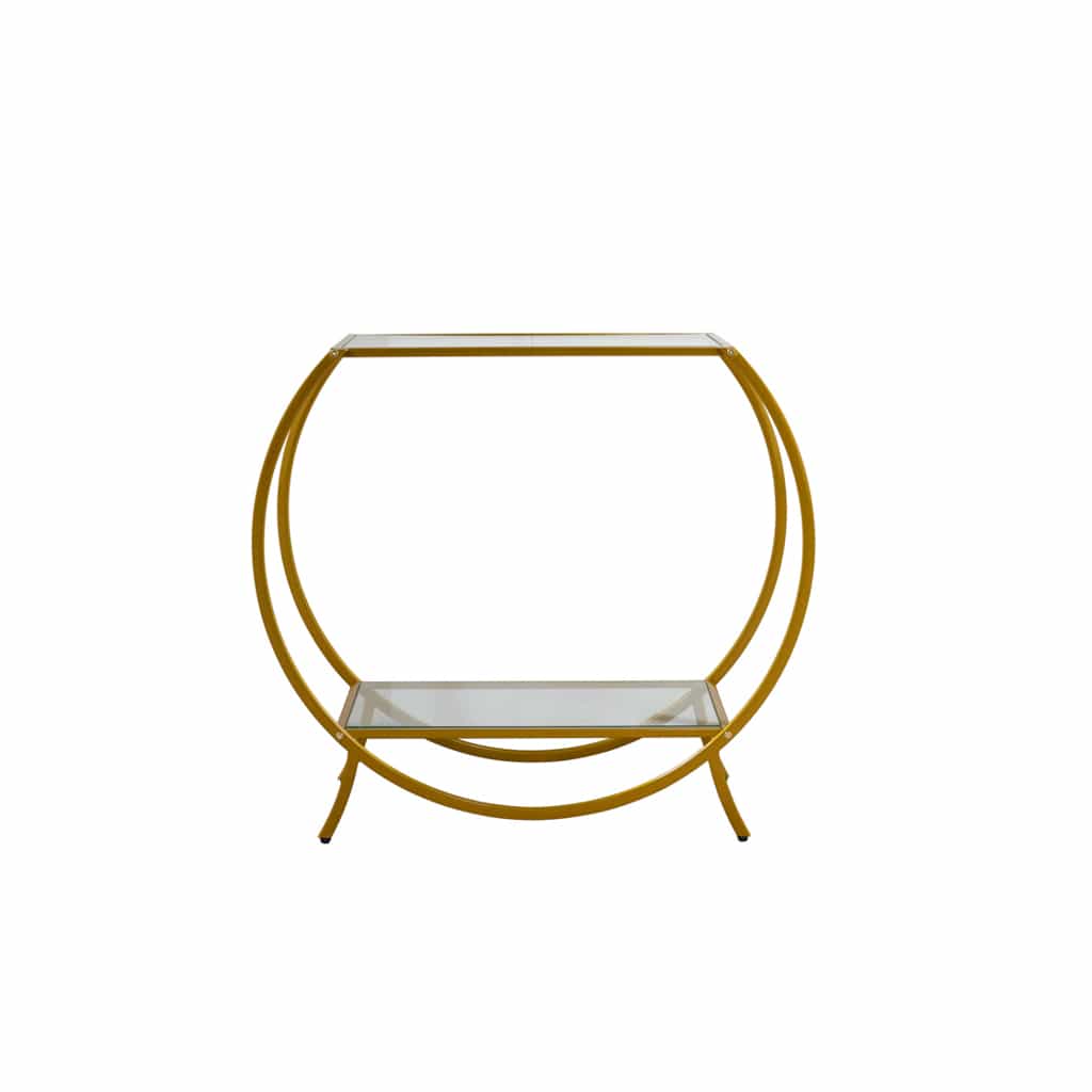 OTI Living Zenor Gold Console Unit House of Isabella UK