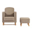 OTI Nursery Soother Nursing Chair and Footstool Biscuit Ted House of Isabella UK