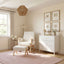 OTI Nursery Storyteller Nursing Chair and Footstool Off White Ted House of Isabella UK