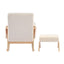 OTI Nursery Storyteller Nursing Chair and Footstool Off White Ted House of Isabella UK
