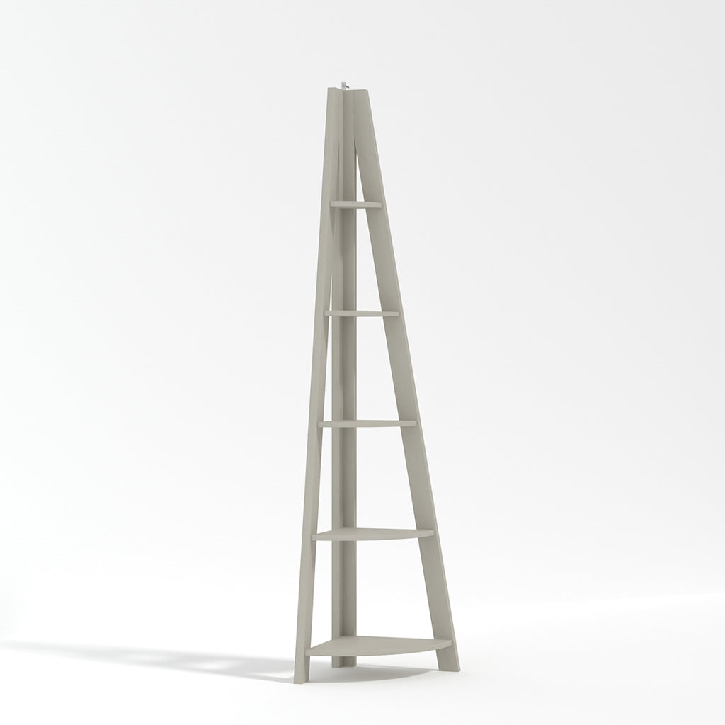 OTI Storage Tiva Grey Corner Ladder Shelving House of Isabella UK