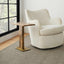 Overhang Accent Table in Latte Onyx