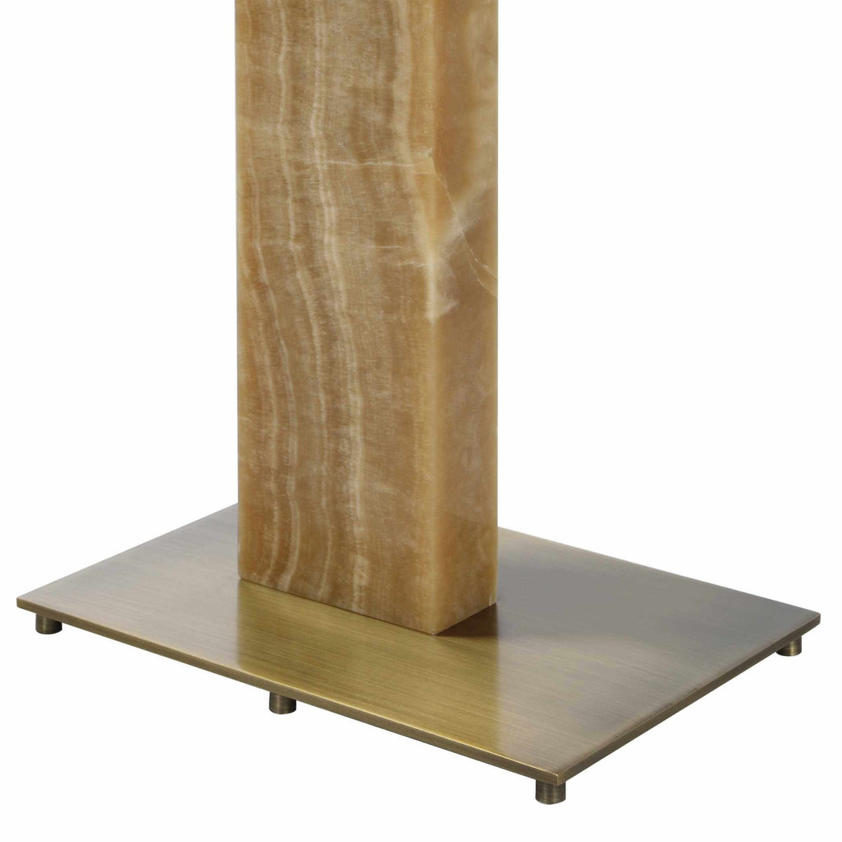 Overhang Accent Table in Latte Onyx