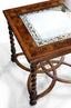 Square Side Table Oyster with Eglomise Top - Large