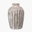 Pacific Lifestyle Accessories Ambrosia Natural Grooved Stoneware Vase House of Isabella UK