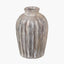 Pacific Lifestyle Accessories Ambrosia Natural Grooved Stoneware Vase House of Isabella UK