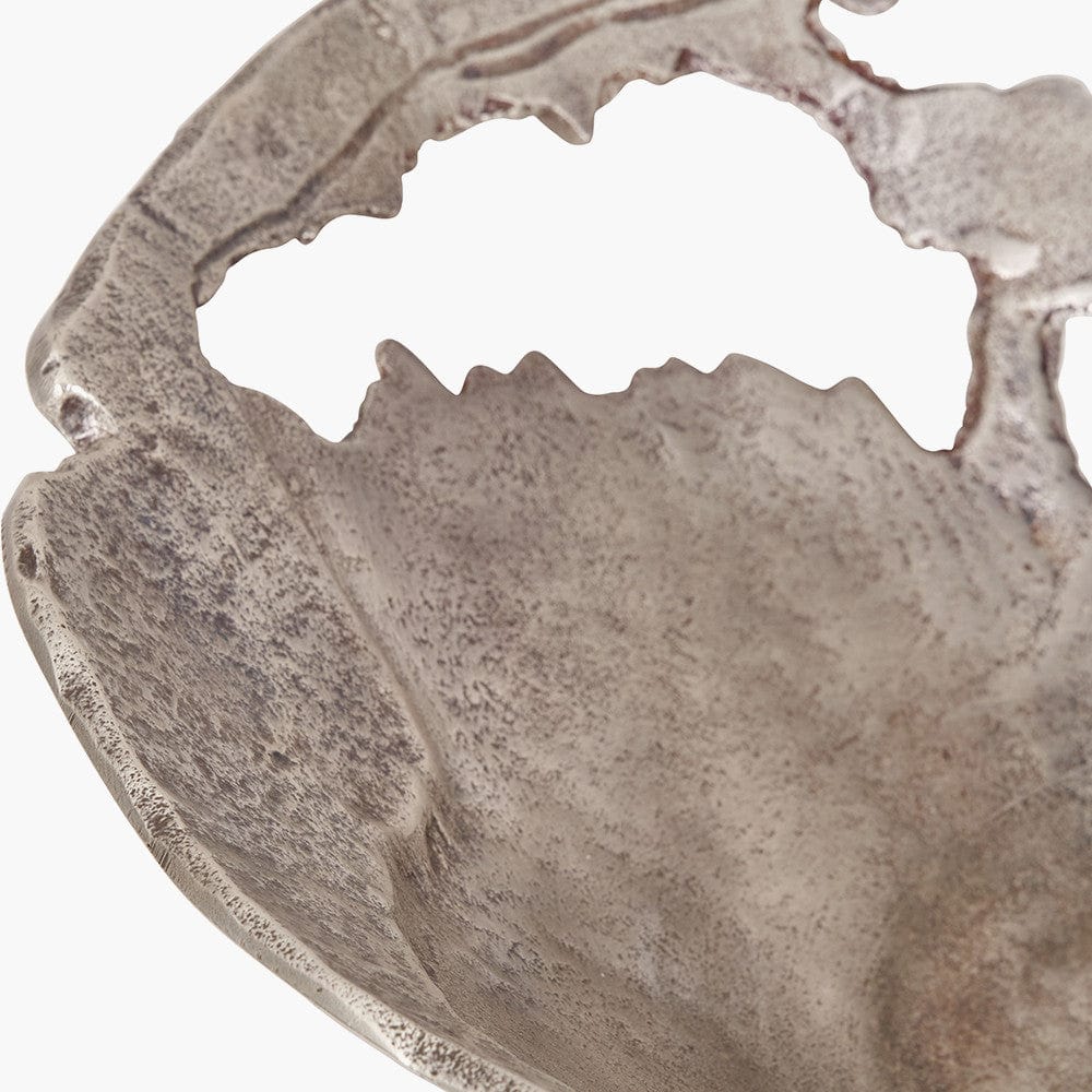 Antique Silver Cast Metal Decorative Bowl.