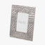 Antique Silver Metal Croc Print 5 x 7" Photo Frame.