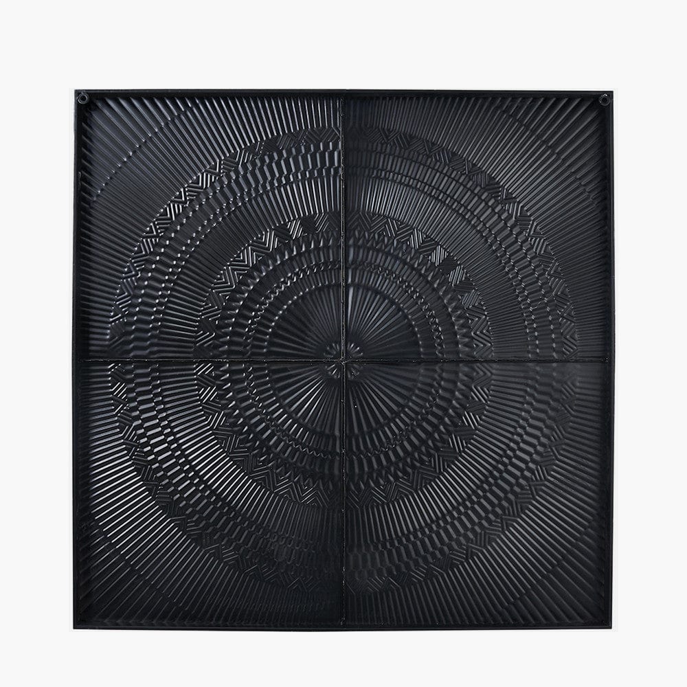 Antiqued White and Gold Textured Metal Wall Art.