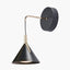 Astarion Matt Black and Gold LED Wall Light.