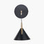 Astarion Matt Black and Gold LED Wall Light.