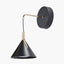 Astarion Matt Black and Gold LED Wall Light.