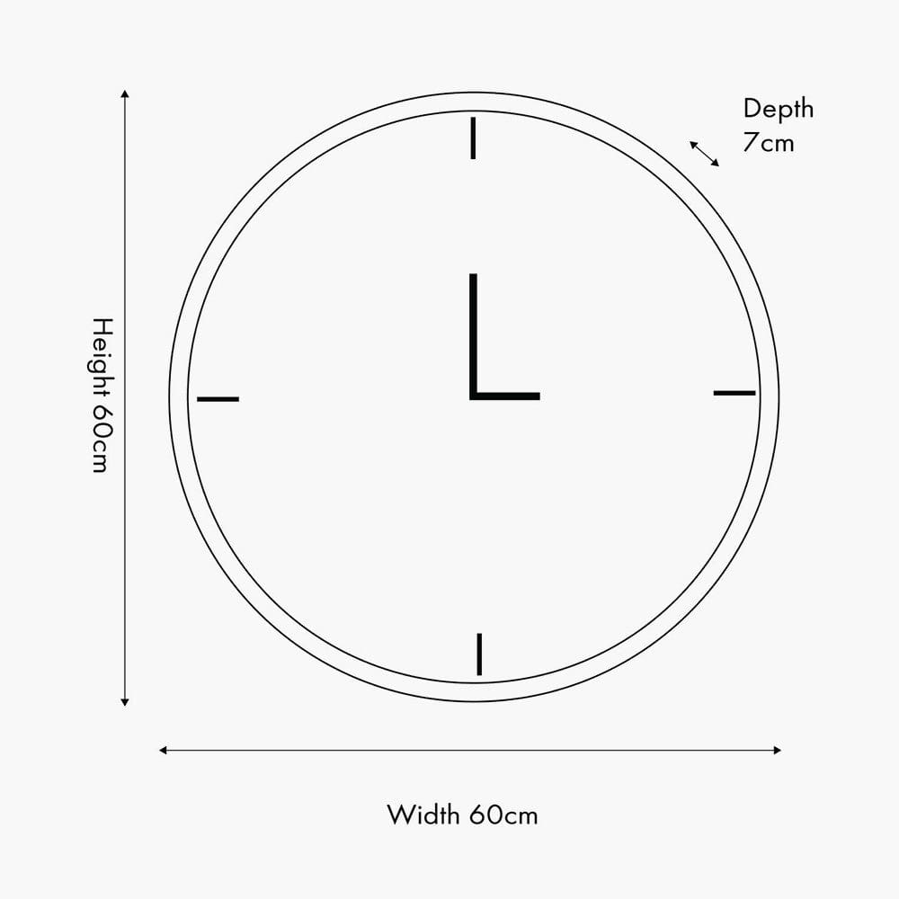 Black and Champagne Gold Wood Working Cog Wall Clock.