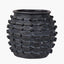 Black Bobble Fibrestone Decorative Planter Large.