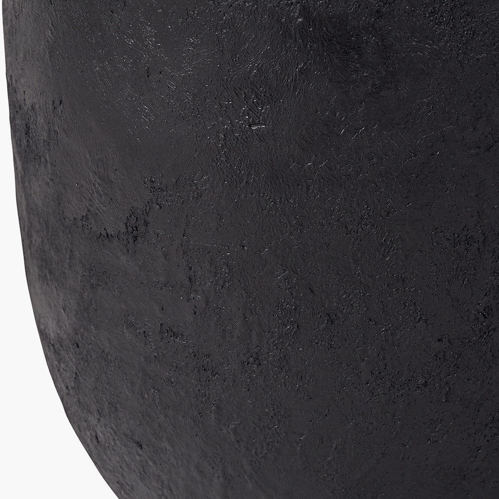 Black Fibrestone Decorative Vase Tall.