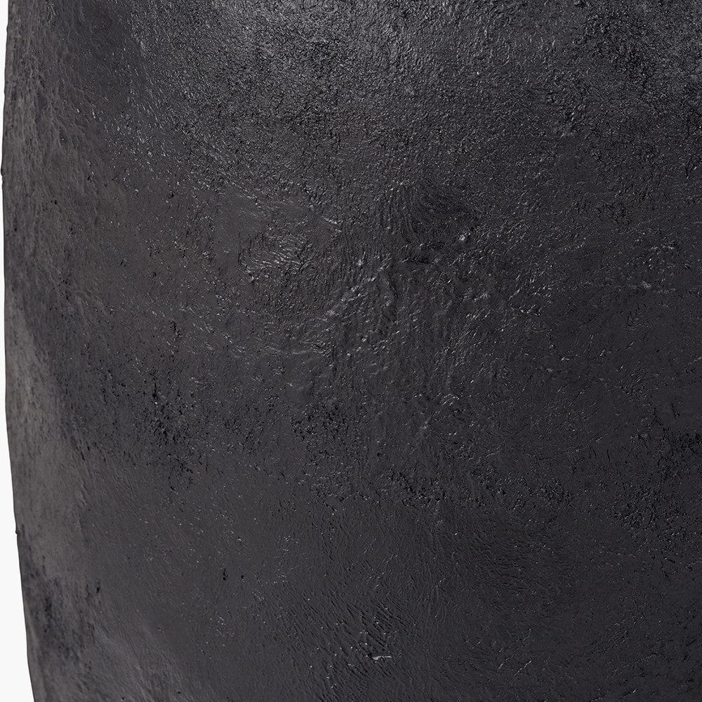 Black Fibrestone Decorative Vase Tall.