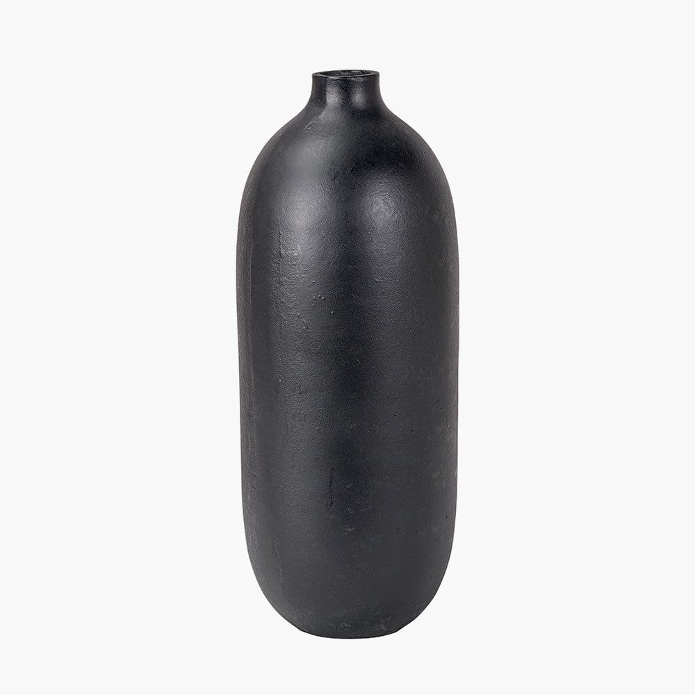 Black Metal Bullet Vase Tall.