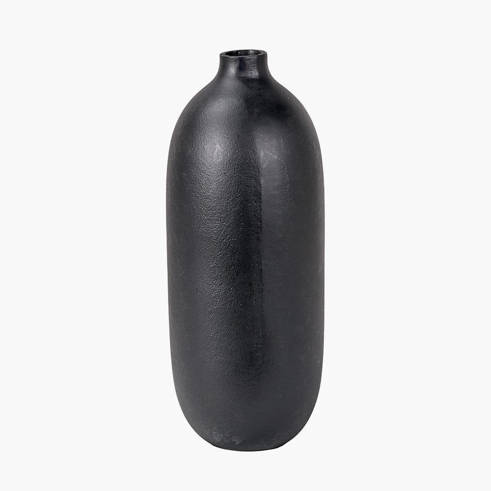 Black Metal Bullet Vase Tall.
