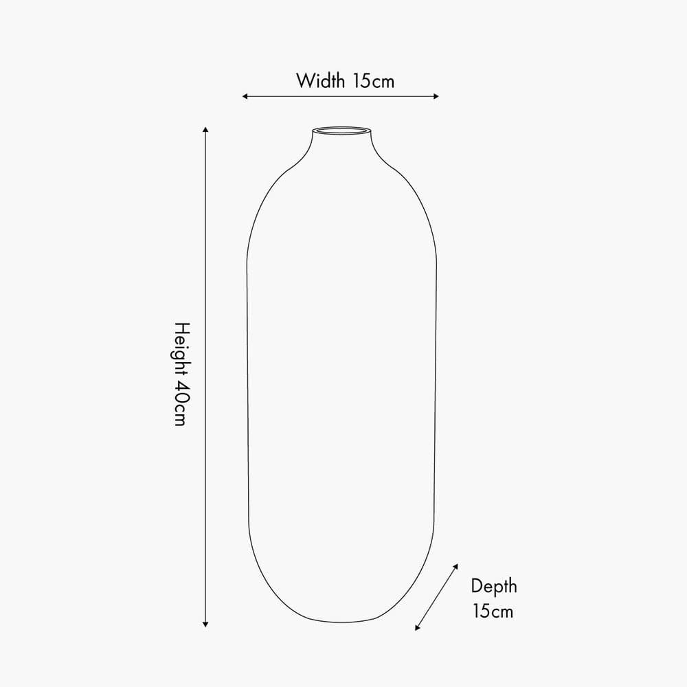 Black Metal Bullet Vase Tall.