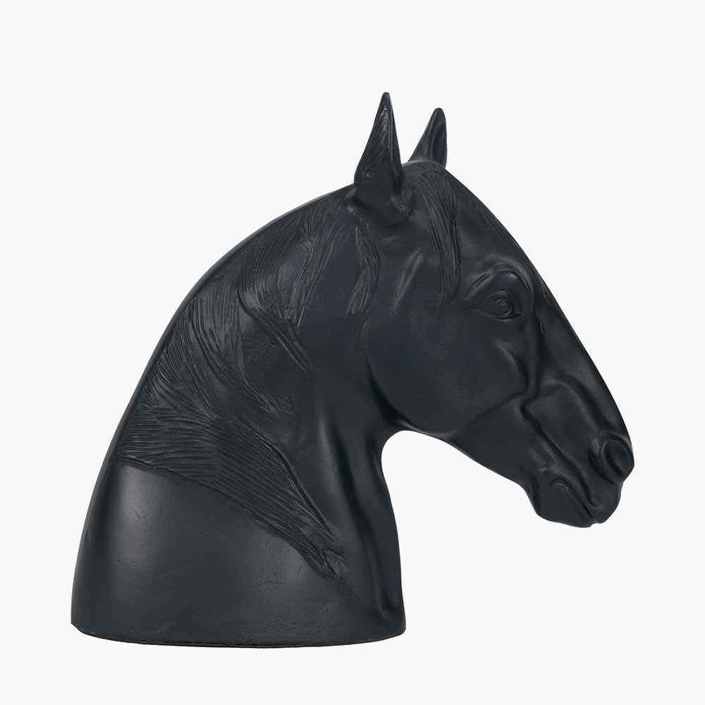 Black Metal Horse Head Ornament.