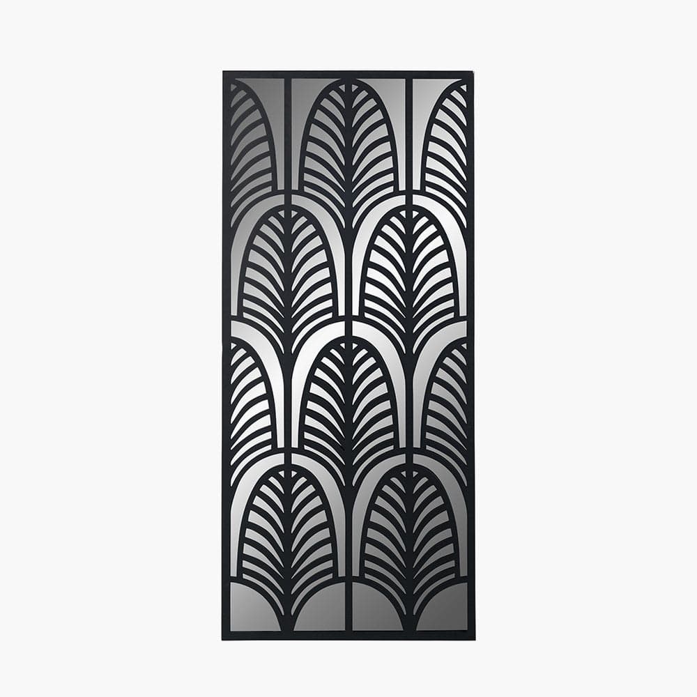 Pacific Lifestyle Accessories Black Metal Rectangular Mirrored Wall Art House of Isabella UK