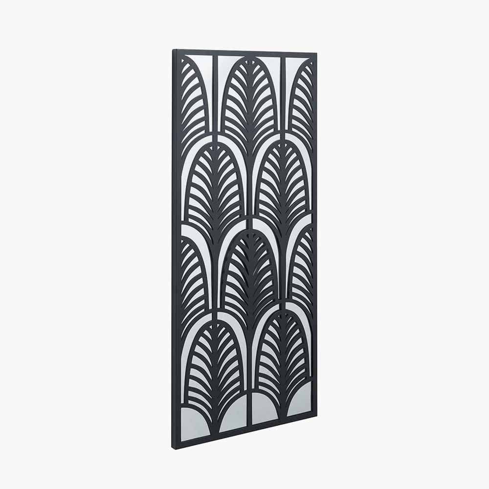 Pacific Lifestyle Accessories Black Metal Rectangular Mirrored Wall Art House of Isabella UK
