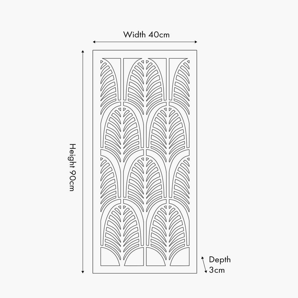 Pacific Lifestyle Accessories Black Metal Rectangular Mirrored Wall Art House of Isabella UK