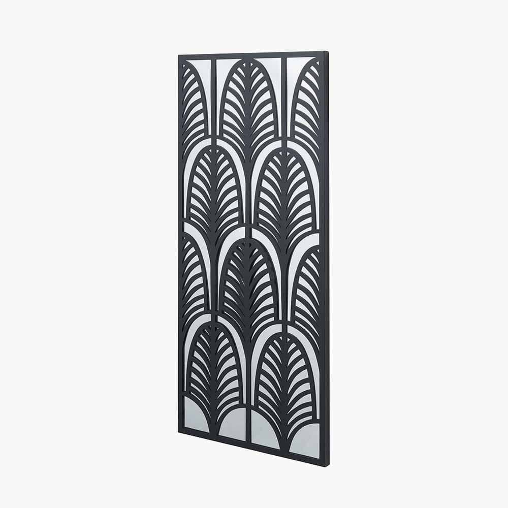 Pacific Lifestyle Accessories Black Metal Rectangular Mirrored Wall Art House of Isabella UK