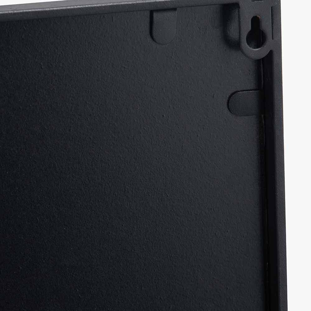 Pacific Lifestyle Accessories Black Metal Rectangular Mirrored Wall Art House of Isabella UK