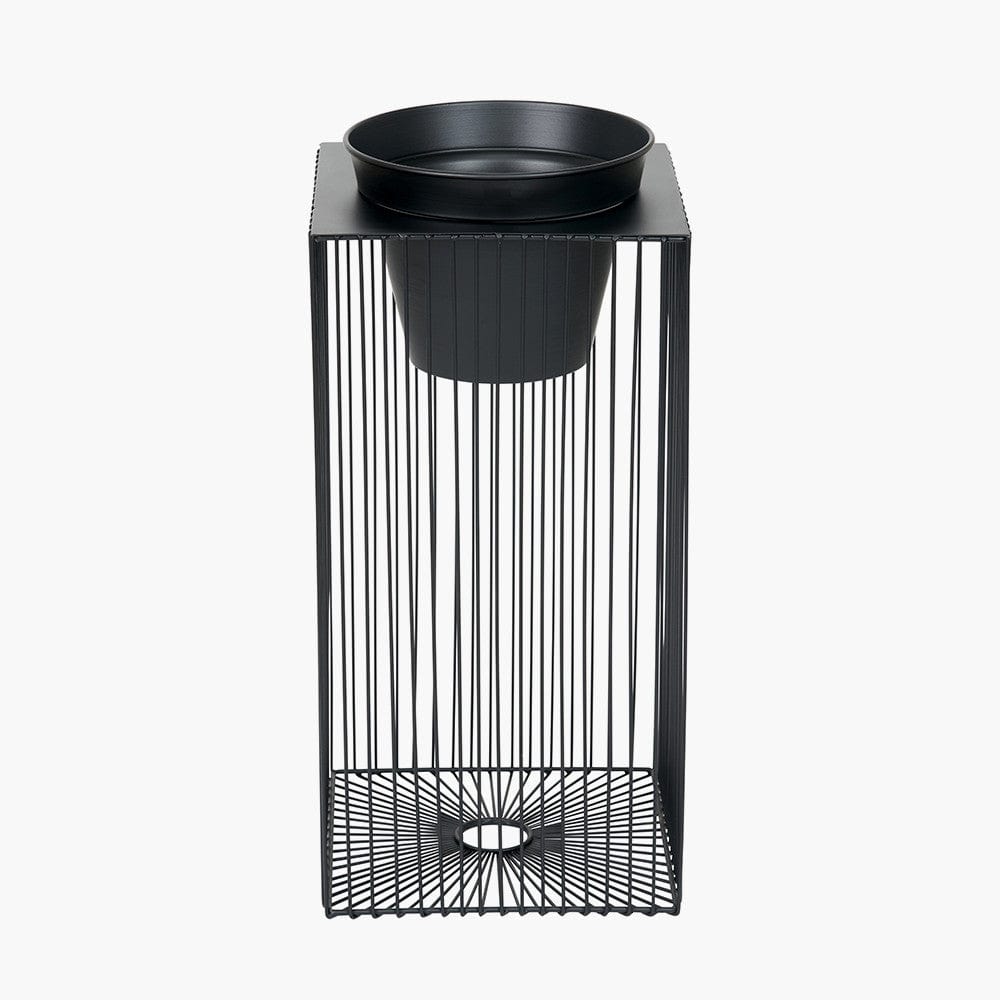 Black Metal Strut Planter.