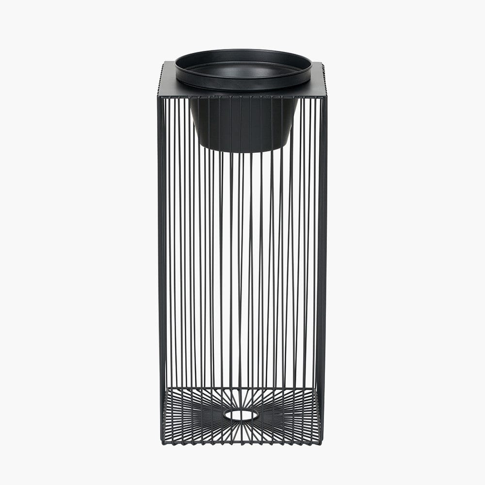 Black Metal Strut Planter Large.