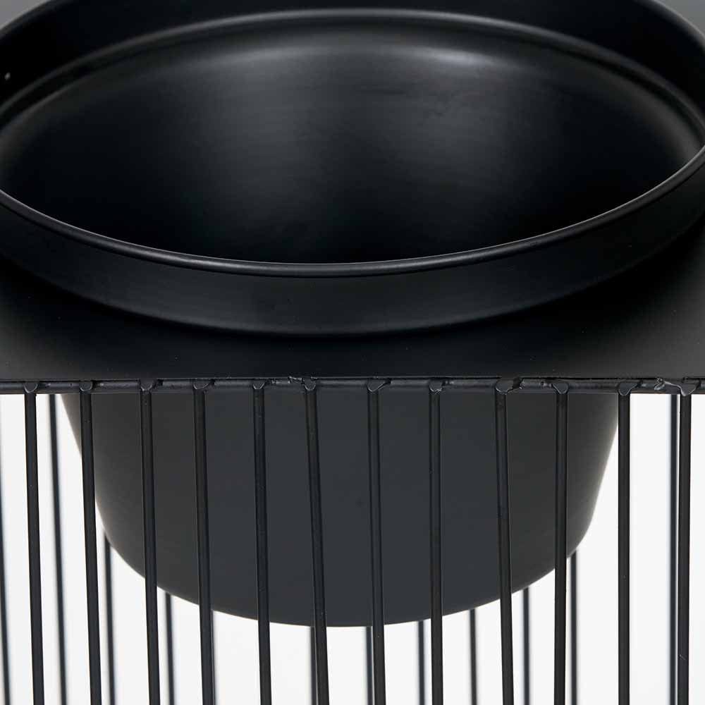 Black Metal Strut Planter Large.