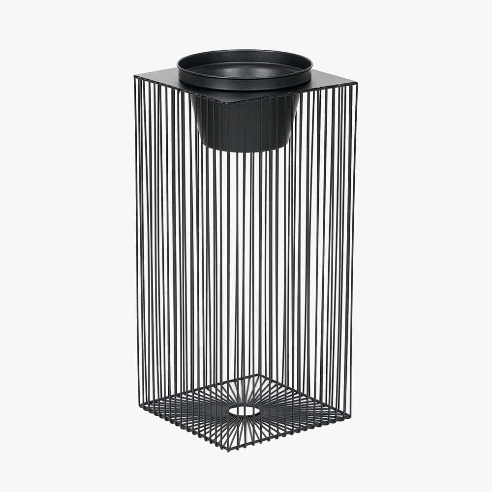 Pacific Lifestyle Accessories Black Metal Strut Planter Large House of Isabella UK