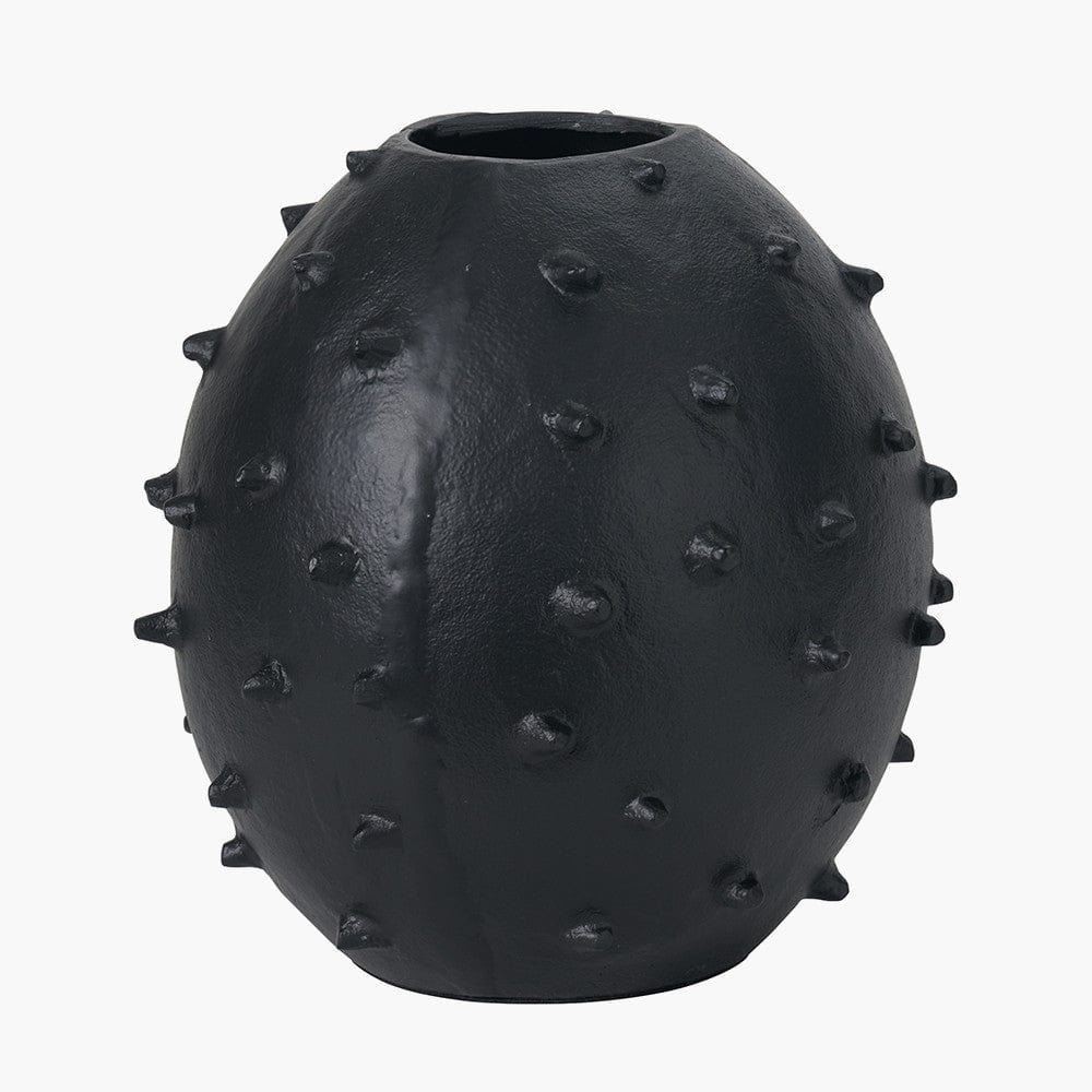 Pacific Lifestyle Accessories Black Metal Vase with Bobbles House of Isabella UK